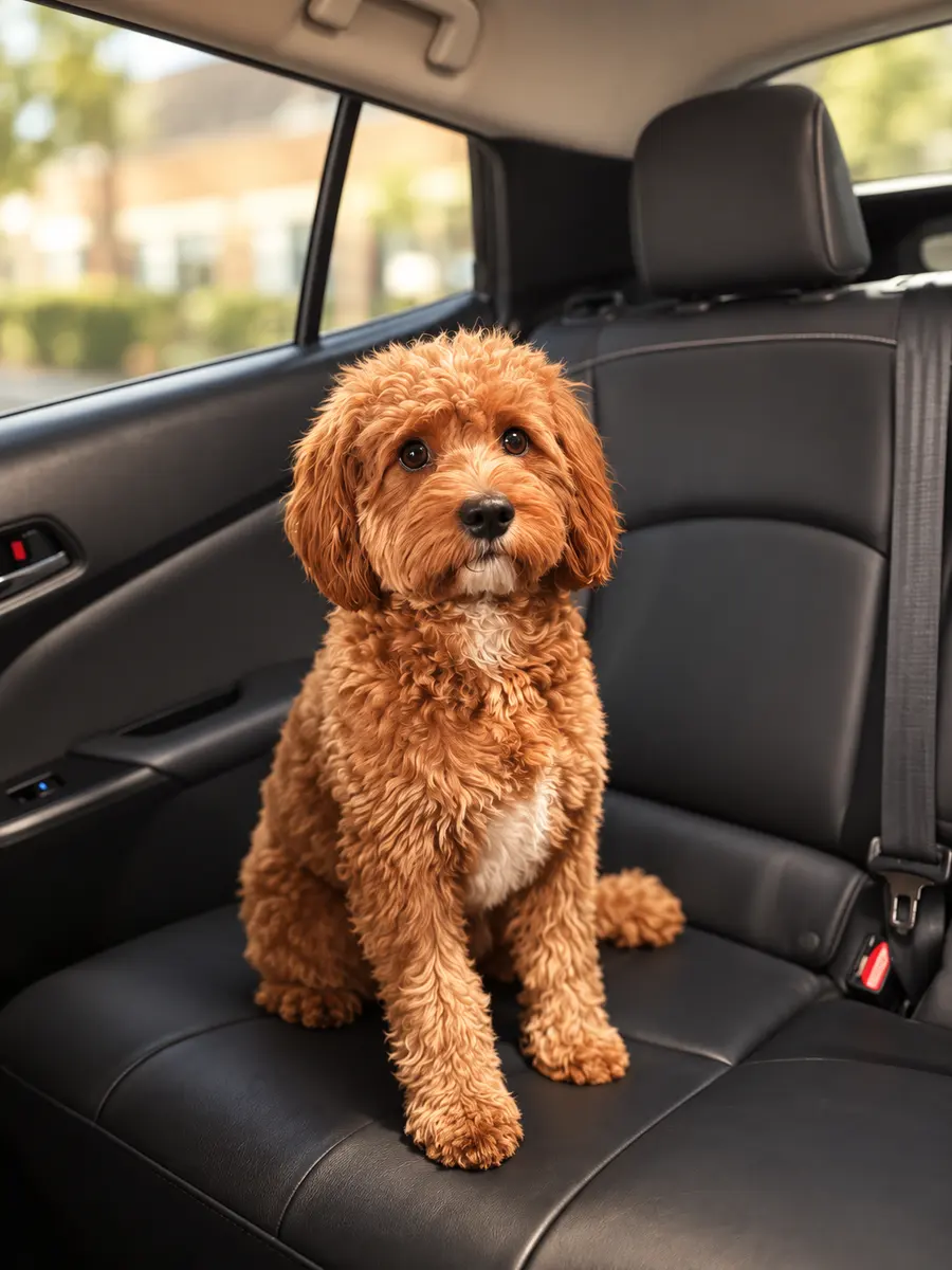 Goldendoodle, Full Groom after a mobile grooming appointment